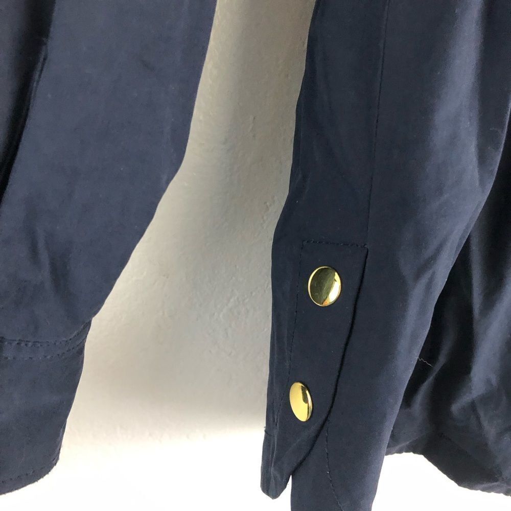 Loft Blue Half String Jacket Size S - image 5